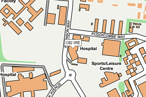 CB2 0RE map - OS OpenMap – Local (Ordnance Survey)