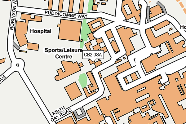 CB2 0SA map - OS OpenMap – Local (Ordnance Survey)