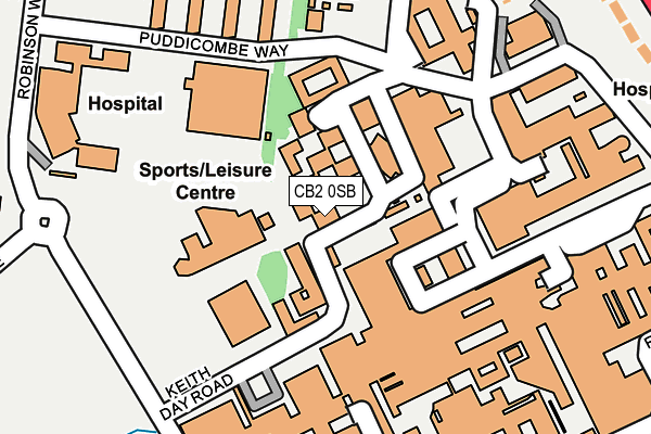 CB2 0SB map - OS OpenMap – Local (Ordnance Survey)