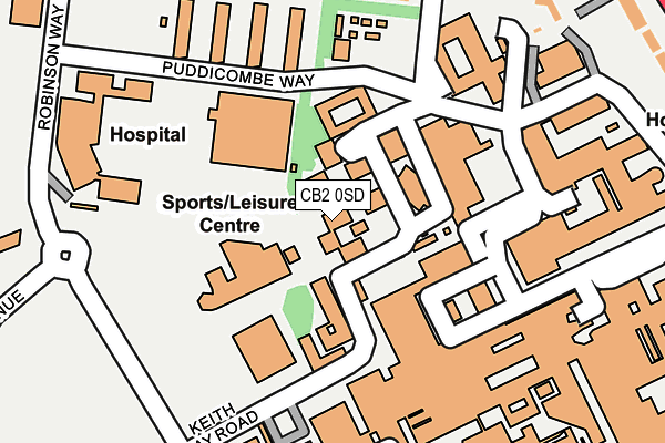 CB2 0SD map - OS OpenMap – Local (Ordnance Survey)