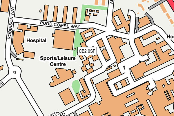 CB2 0SF map - OS OpenMap – Local (Ordnance Survey)