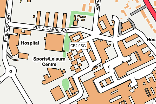 CB2 0SG map - OS OpenMap – Local (Ordnance Survey)