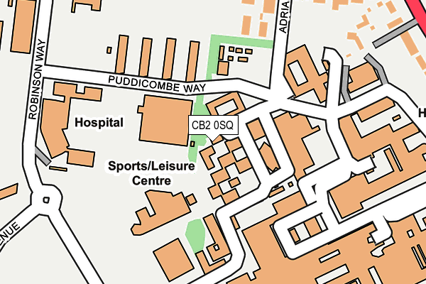 CB2 0SQ map - OS OpenMap – Local (Ordnance Survey)