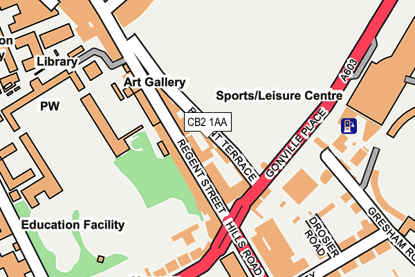 Map of CAMBRIDGE FRONTIER TECHNOLOGIES LTD at local scale