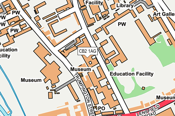 CB2 1AG map - OS OpenMap – Local (Ordnance Survey)