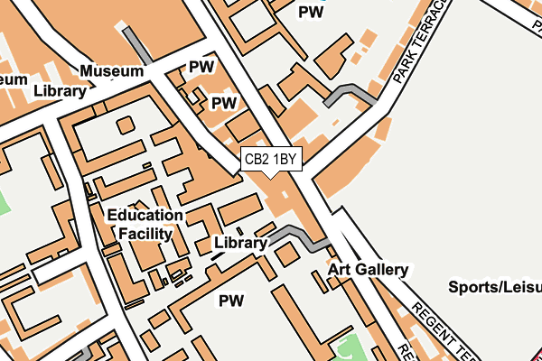 CB2 1BY map - OS OpenMap – Local (Ordnance Survey)