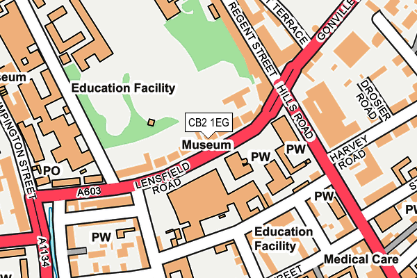 Map of CAMBRIDGE BISTRO LIMITED at local scale