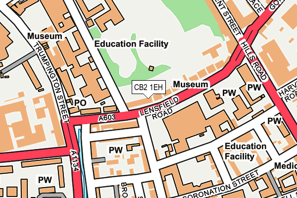 CB2 1EH map - OS OpenMap – Local (Ordnance Survey)