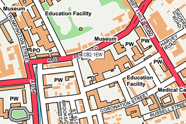 CB2 1EW map - OS OpenMap – Local (Ordnance Survey)