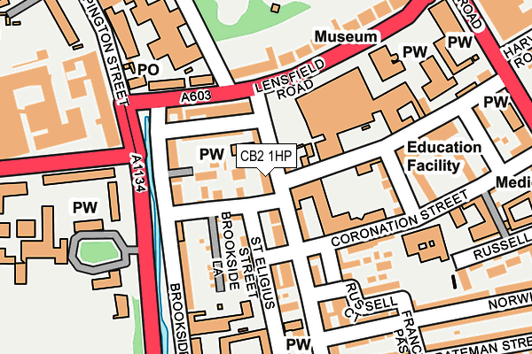 CB2 1HP map - OS OpenMap – Local (Ordnance Survey)