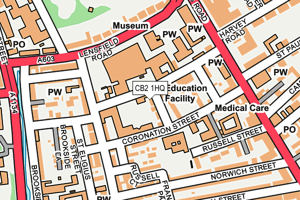 CB2 1HQ map - OS OpenMap – Local (Ordnance Survey)