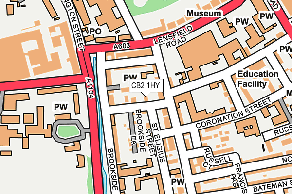 CB2 1HY map - OS OpenMap – Local (Ordnance Survey)