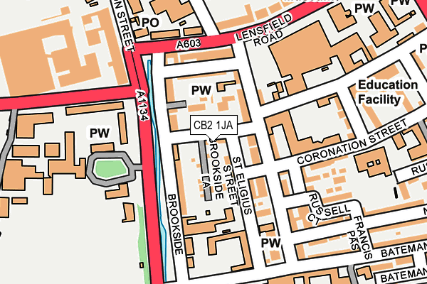 CB2 1JA map - OS OpenMap – Local (Ordnance Survey)
