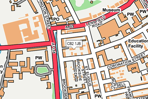 CB2 1JB map - OS OpenMap – Local (Ordnance Survey)