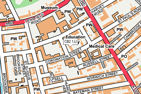 CB2 1JJ map - OS OpenMap – Local (Ordnance Survey)