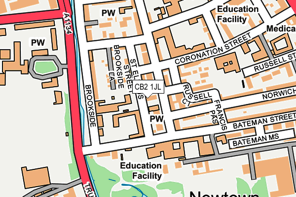 CB2 1JL map - OS OpenMap – Local (Ordnance Survey)