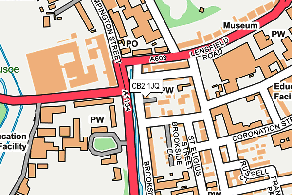 CB2 1JQ map - OS OpenMap – Local (Ordnance Survey)