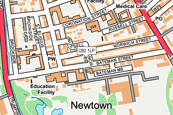 CB2 1LP map - OS OpenMap – Local (Ordnance Survey)