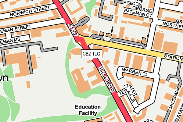 CB2 1LQ map - OS OpenMap – Local (Ordnance Survey)