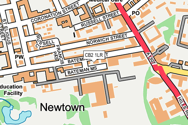 CB2 1LR map - OS OpenMap – Local (Ordnance Survey)