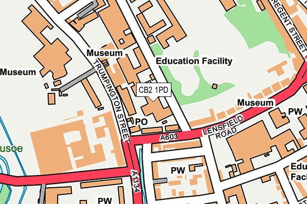 CB2 1PD map - OS OpenMap – Local (Ordnance Survey)