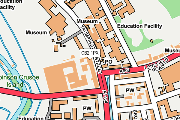 CB2 1PX map - OS OpenMap – Local (Ordnance Survey)