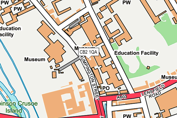 CB2 1QA map - OS OpenMap – Local (Ordnance Survey)