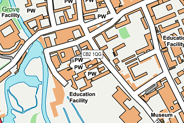 CB2 1QG map - OS OpenMap – Local (Ordnance Survey)