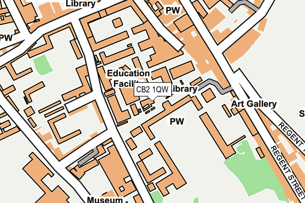 CB2 1QW map - OS OpenMap – Local (Ordnance Survey)