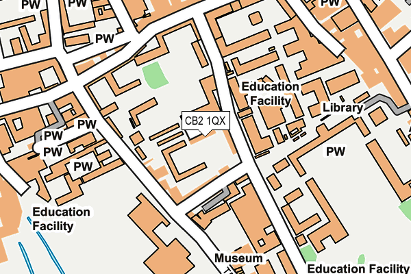 CB2 1QX map - OS OpenMap – Local (Ordnance Survey)