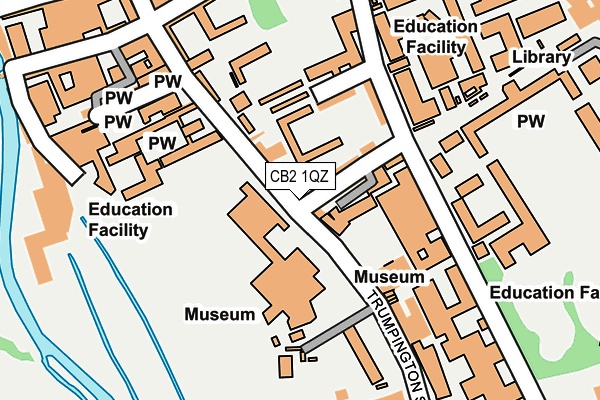 CB2 1QZ map - OS OpenMap – Local (Ordnance Survey)