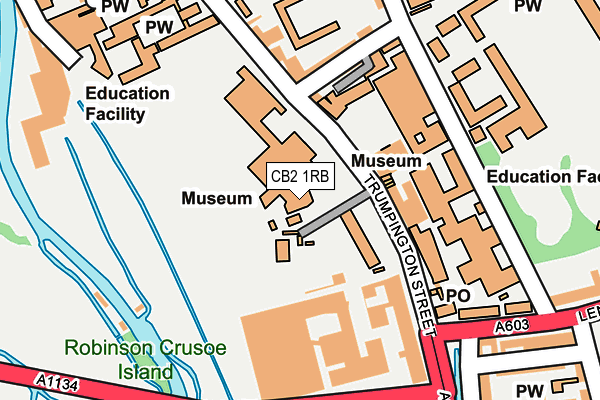 CB2 1RB map - OS OpenMap – Local (Ordnance Survey)