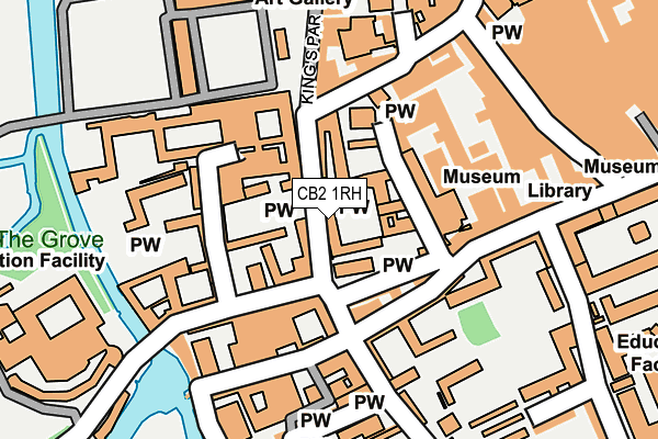 CB2 1RH map - OS OpenMap – Local (Ordnance Survey)