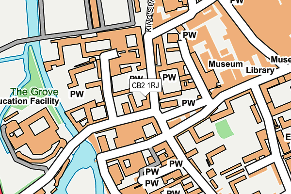 CB2 1RJ map - OS OpenMap – Local (Ordnance Survey)