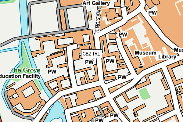 CB2 1RL map - OS OpenMap – Local (Ordnance Survey)