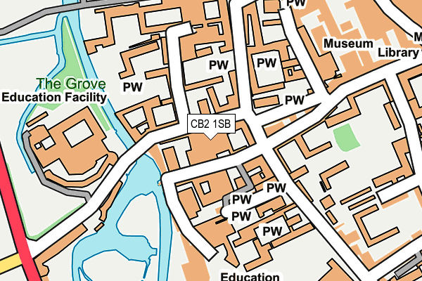 CB2 1SB map - OS OpenMap – Local (Ordnance Survey)