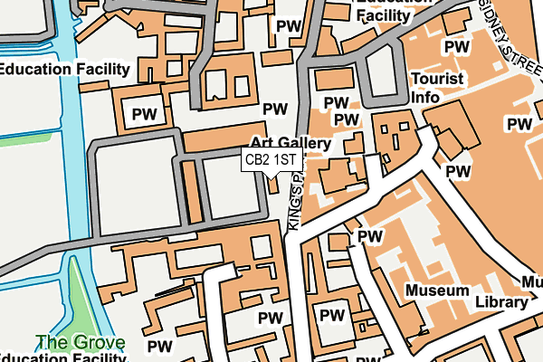 CB2 1ST map - OS OpenMap – Local (Ordnance Survey)