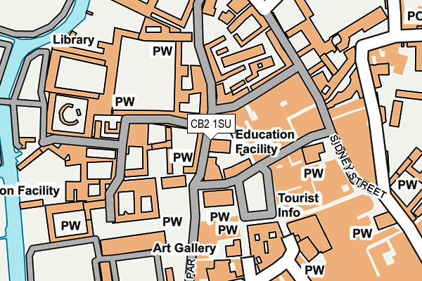 CB2 1SU map - OS OpenMap – Local (Ordnance Survey)