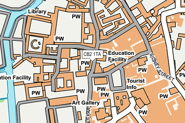 CB2 1TA map - OS OpenMap – Local (Ordnance Survey)