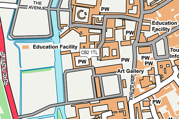 CB2 1TL map - OS OpenMap – Local (Ordnance Survey)