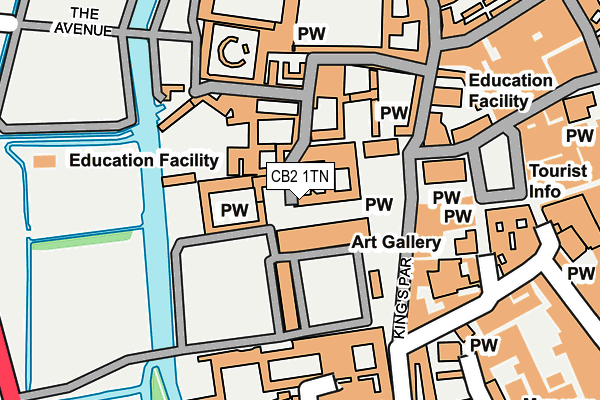 CB2 1TN map - OS OpenMap – Local (Ordnance Survey)