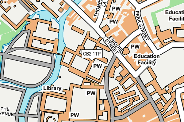 CB2 1TP map - OS OpenMap – Local (Ordnance Survey)