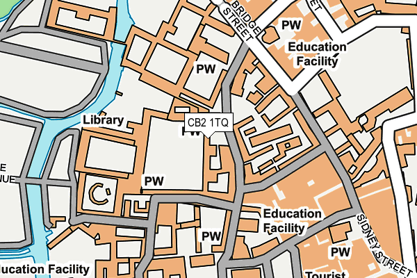 CB2 1TQ map - OS OpenMap – Local (Ordnance Survey)