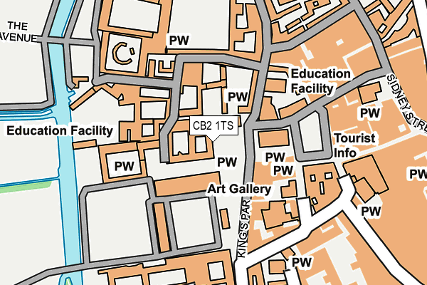 CB2 1TS map - OS OpenMap – Local (Ordnance Survey)