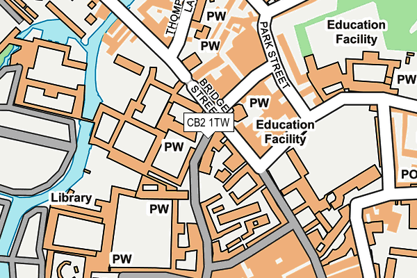 CB2 1TW map - OS OpenMap – Local (Ordnance Survey)