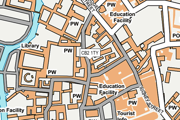 CB2 1TY map - OS OpenMap – Local (Ordnance Survey)