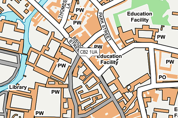 CB2 1UA map - OS OpenMap – Local (Ordnance Survey)