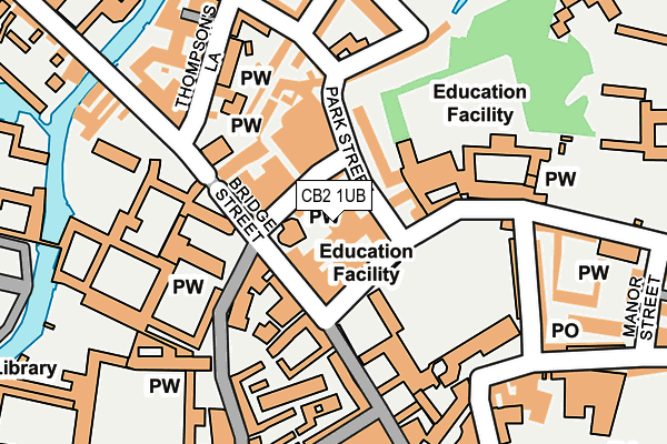 CB2 1UB map - OS OpenMap – Local (Ordnance Survey)
