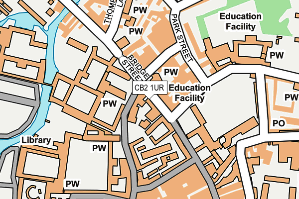 CB2 1UR map - OS OpenMap – Local (Ordnance Survey)