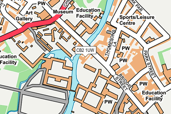 CB2 1UW map - OS OpenMap – Local (Ordnance Survey)